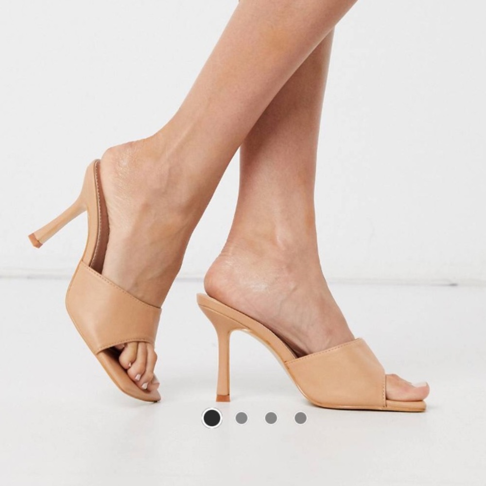 Square Toe Mules Sandals